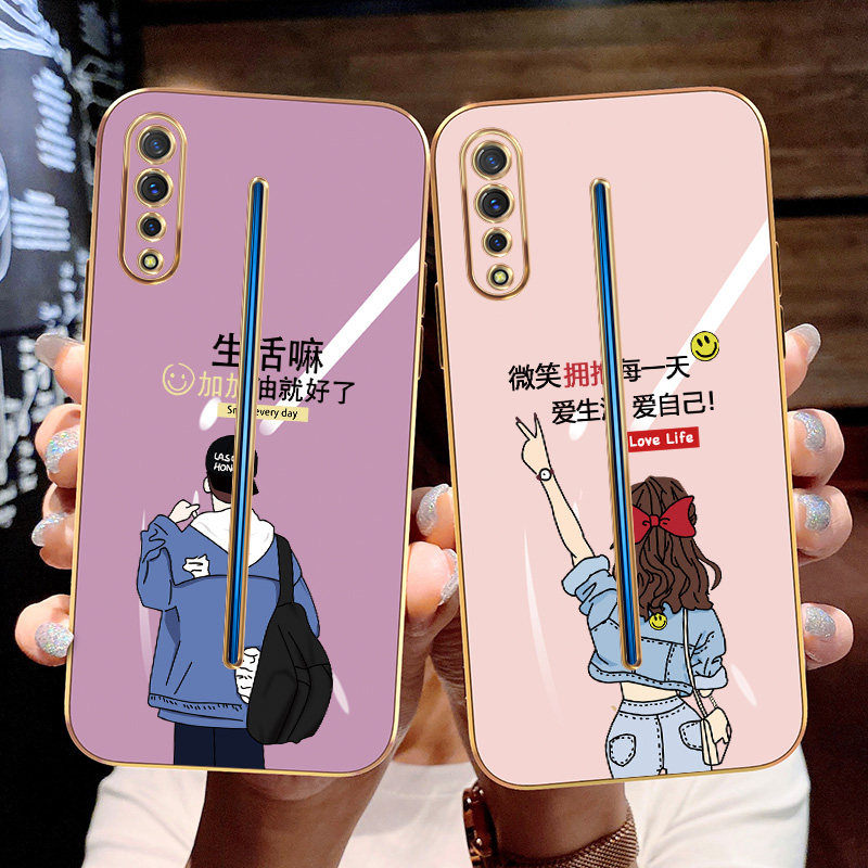 软vivoiqooneo全包边vivoiqoopro情侣t保护套neq855防摔网红微笑女孩