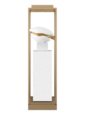 过道美容院落地摆件大理石底座