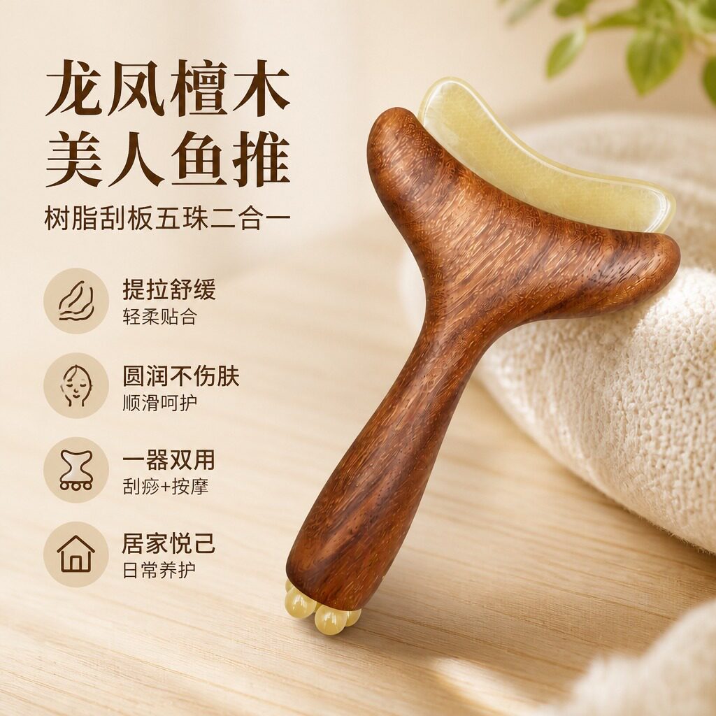 升级款朱雀三啄檀木打磨两用小
