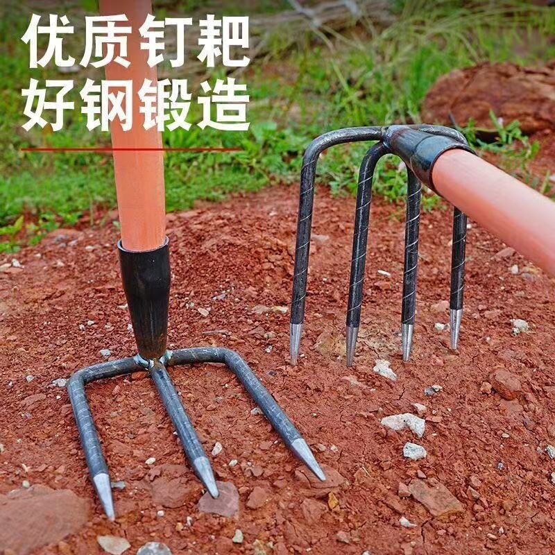 钢耙子抓钩钉耙二三四齿耙松土耙
