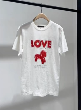 正品短袖T恤2026春新品马年系列烫钻印花竹节棉质圆领MBF1TEE008