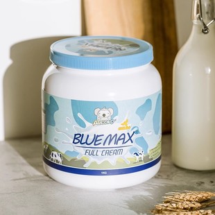 蓝胖子 Aucoko尤可可 澳洲进口 全脂牛奶粉 罐 1KG 2罐装