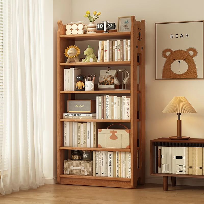 加厚加粗-实木无漆书架-拒绝甲醛