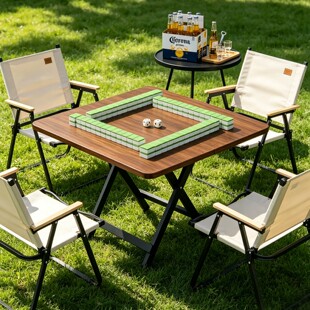 可折叠户外露营麻将桌便携式棋牌桌野炊夜市摆摊吃饭方桌2026新款