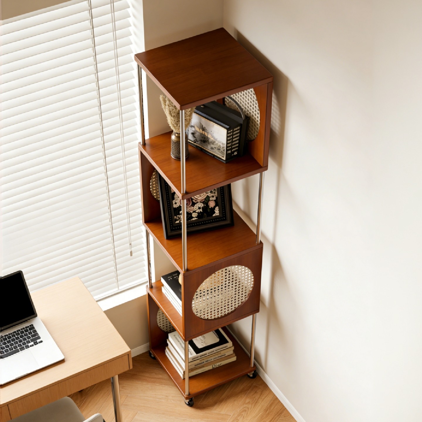 实木书架置物架落地家用一体靠墙收纳柜子储物柜儿童学生多层书柜,住宅家具,搁板/置物架/家用陈列架,淘宝优惠券,粉丝福利购,淘宝优惠卷