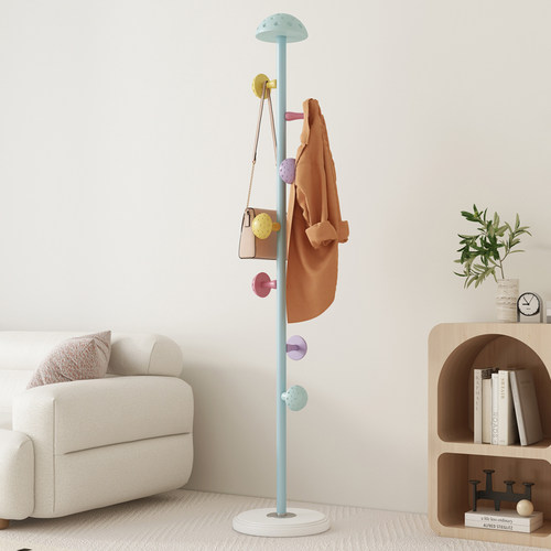 儿童衣帽架卧室挂衣架落地式网红