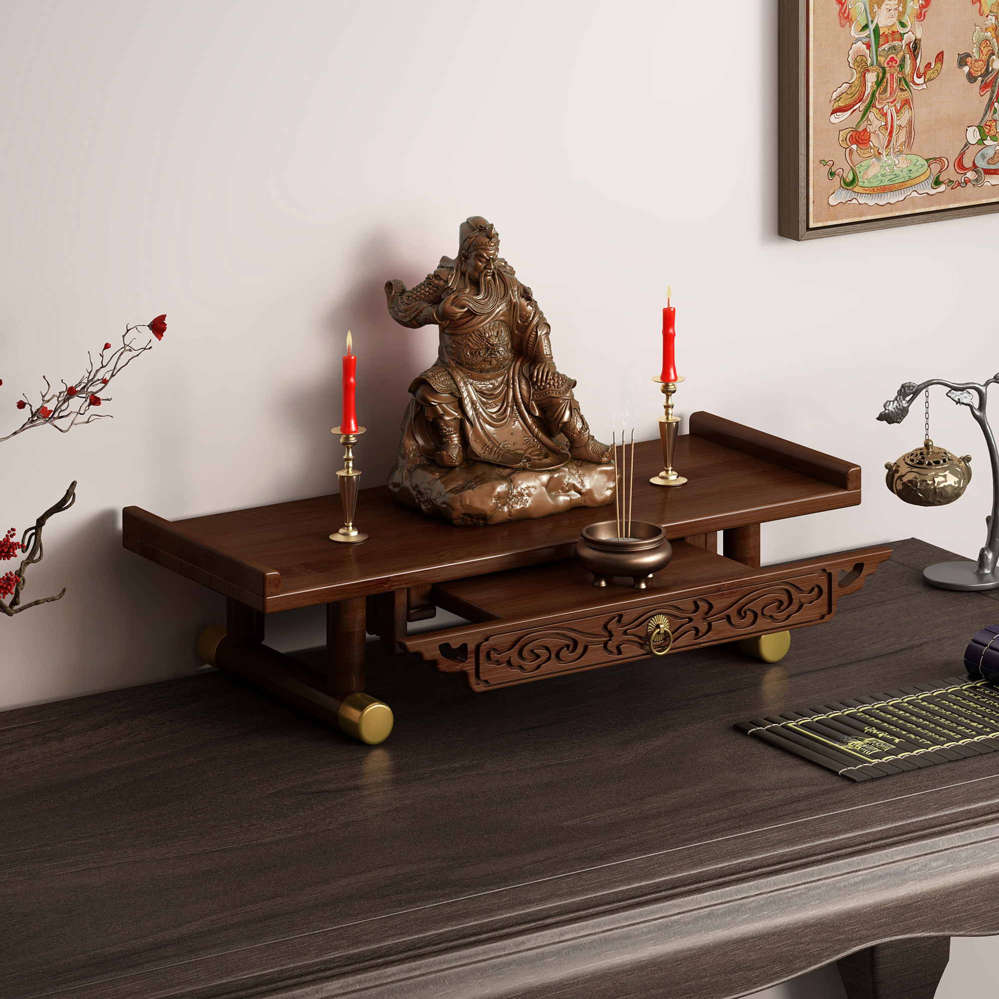 【新中式】小型桌面佛龛