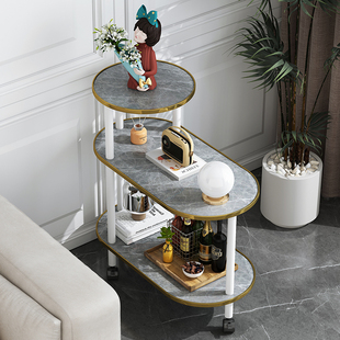 家用沙发边柜小茶几简约客厅实木边柜储物柜可移动茶水边柜置物柜