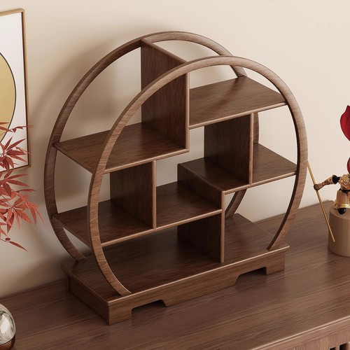 【全实木】古风展示架桌面置物架