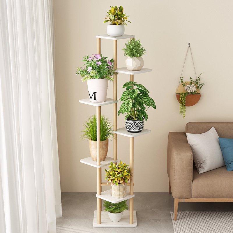 宝睿芝加固加粗支架实木绿萝花架