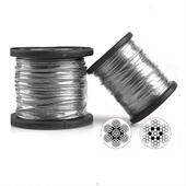 12mm 304不锈钢钢丝绳整卷细绳软钢丝起重吊绳