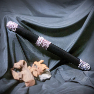 龙泉万仞短剑八面花纹钢宝剑小剑一体12寸豪华唐剑汉剑未开刃