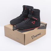 出俄罗斯外贸尾货透气武术比赛散打搏击格斗高帮摔跤训练鞋 男女