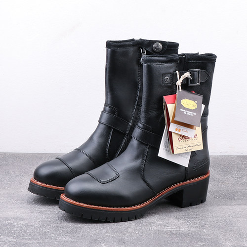 复古机车靴休闲机车靴复古