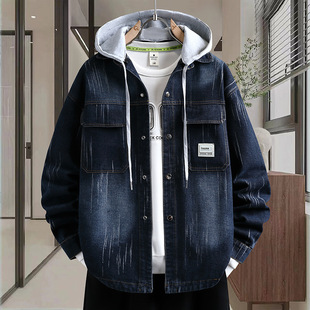外套男士春秋季2026新款潮流夹克痞帅气休闲褂子上衣潮牌牛仔风衣