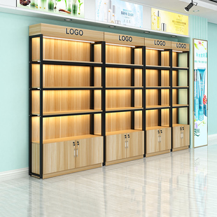 货架多层置物架陈列架化妆品柜组合展示柜落地手办超市产品展示架