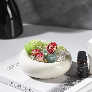 无火香薰扩香石天然矿石干花材室内家居饰品摆件伴手礼礼盒套装