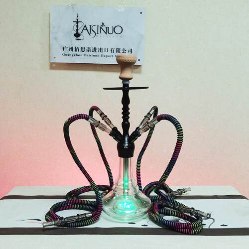 四人水烟壶酒吧阿拉伯水烟hookah带灯水烟shisha水烟壶全套