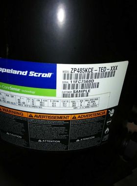 ZP485KCE-TED-XXX 全新原装谷轮40匹压缩机R410A