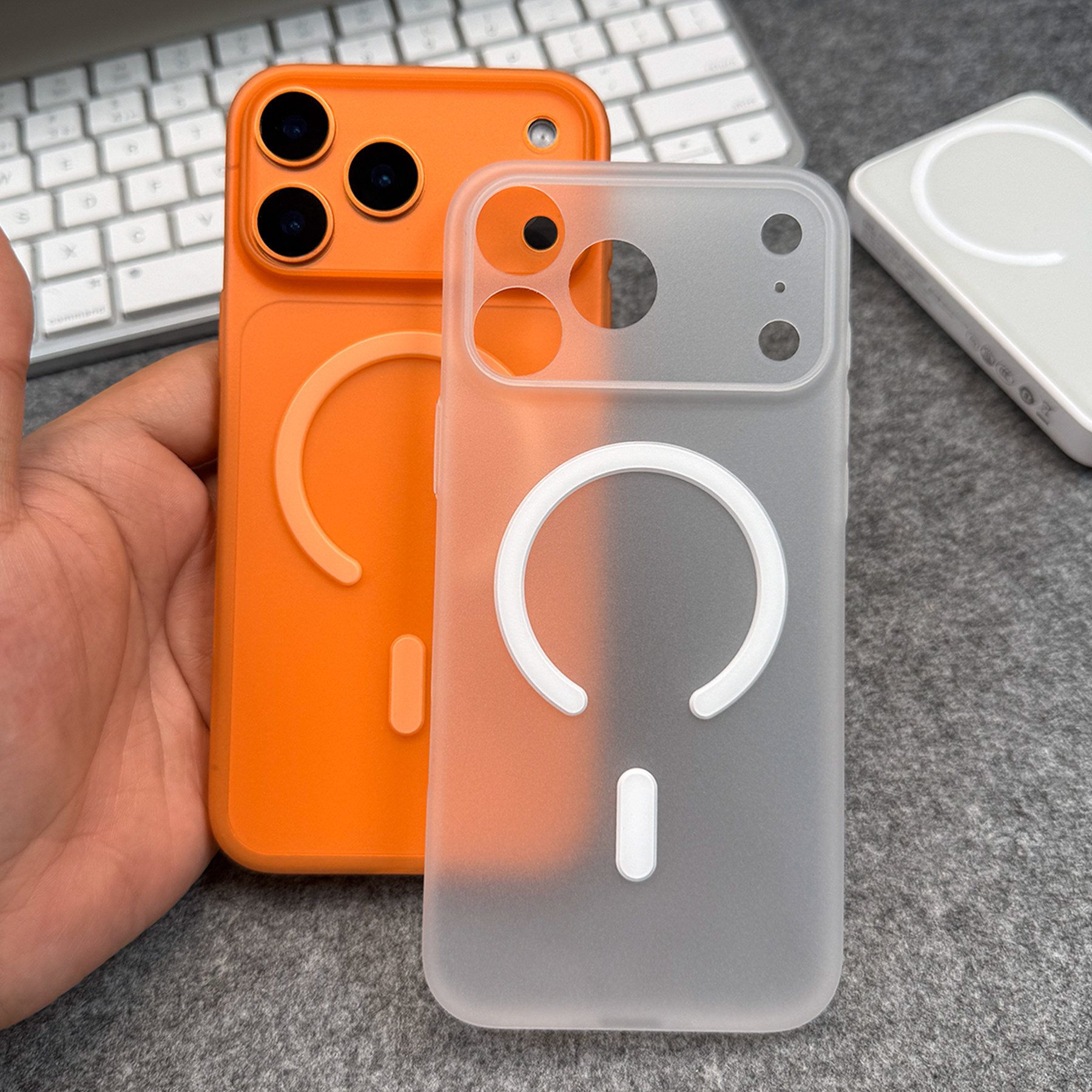 【裸机手感 N52强磁】适用苹果18Promax手机壳磁吸iPhone17pro磨砂质感防滑全包不发黄软壳air超薄散热17男pm