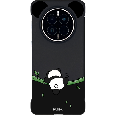 适用华为Mate系列熊猫半包手机壳