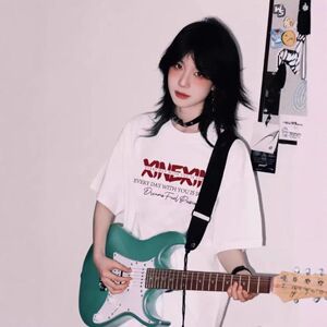 半袖美式上衣正肩设计感复古白色内搭短袖t恤女夏季宽松纯棉小众