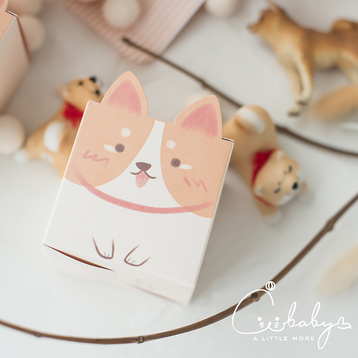 软萌柴犬宝宝宴生日礼周岁糖果盒