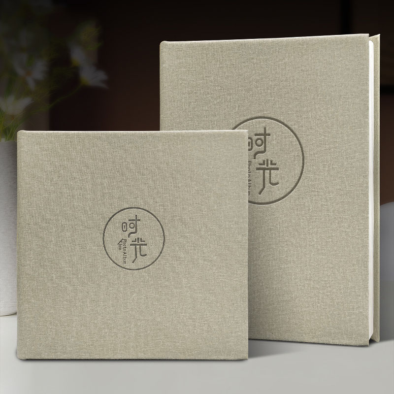 皮面精装相册照片书簪花写真相册影集簪花纪念册设计定制打印成册