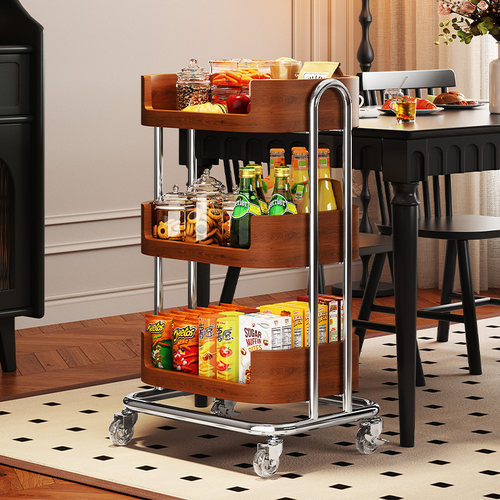 环图客厅家用不锈钢零食收纳架