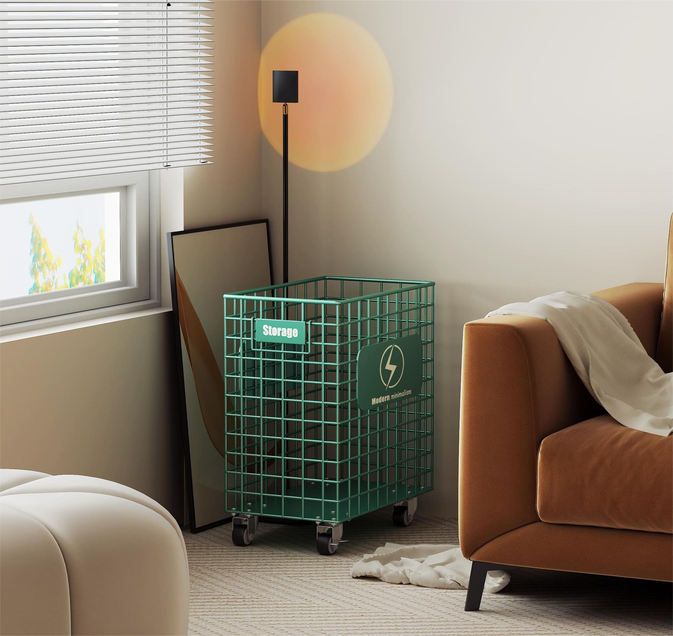 轻奢脏衣篮移动高颜值衣篓收纳筐