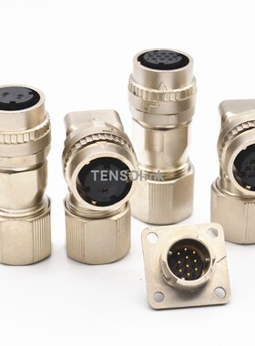 适用三菱安川伺服电机插头10芯CM10三菱编码器圆插头CM10-SP10S-S