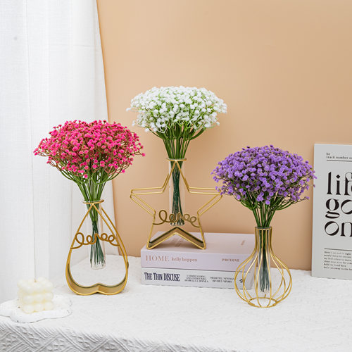 满天星摆件客厅茶几ins风桌面摆设北欧花瓶轻奢餐桌花束假花装饰