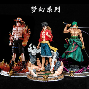 海贼王梦幻路飞索隆山治手办模型