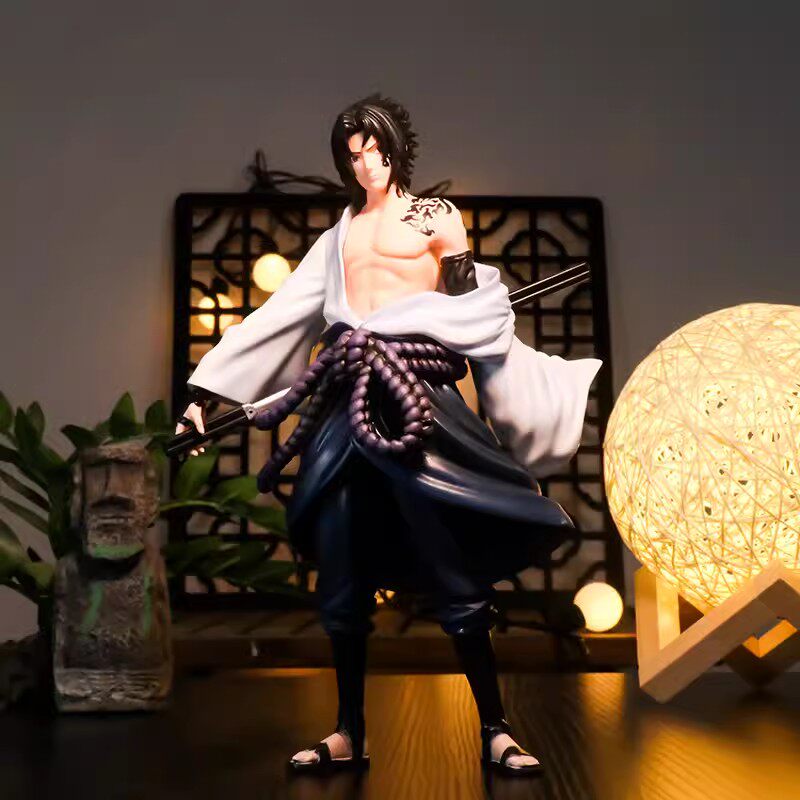 火影忍者手办疾风传优质版咒印宇智波佐助写轮眼雷切麒麟模型摆件