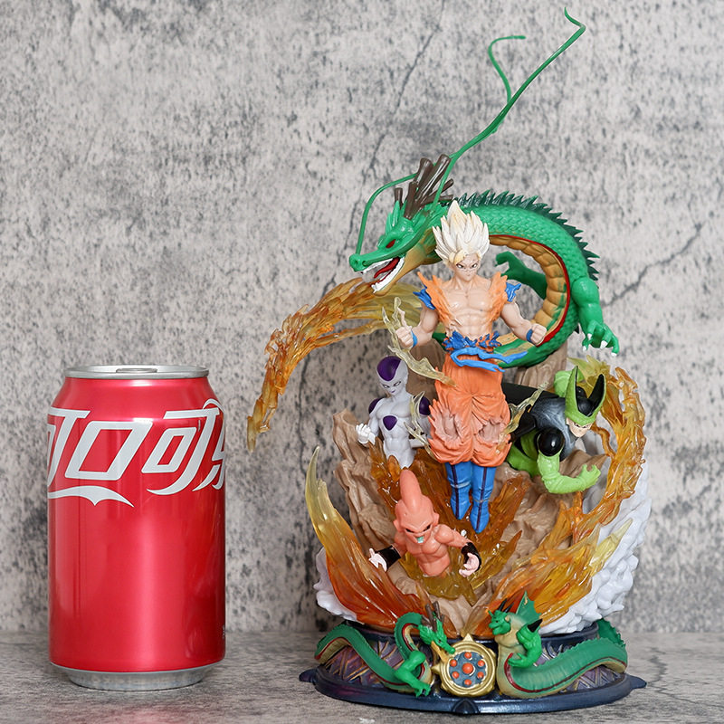 七龙珠超级赛亚人孙悟空BOSS布欧沙鲁弗利萨神龙场景手办模型摆件