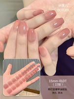 2025 New short nail art bestseller, semi-cured semi-baked uv gel nail stickers, girls' Instagram style thumbnail 7