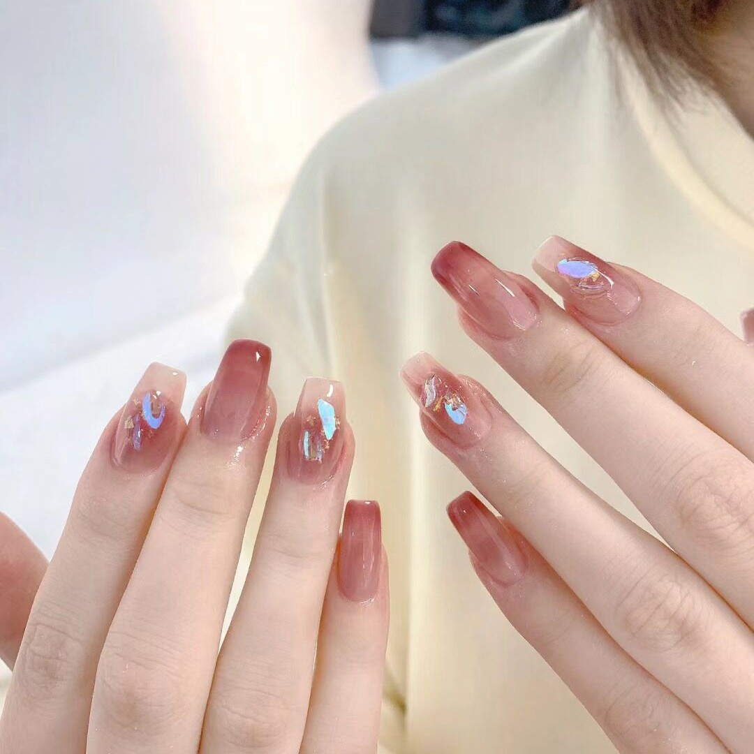 半固化凝胶贴uv美甲贴照灯变硬