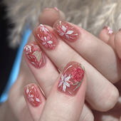 春夏季 新款 照灯变硬手绘小红书爆款 UV半烤半固化光疗持久防水凝胶