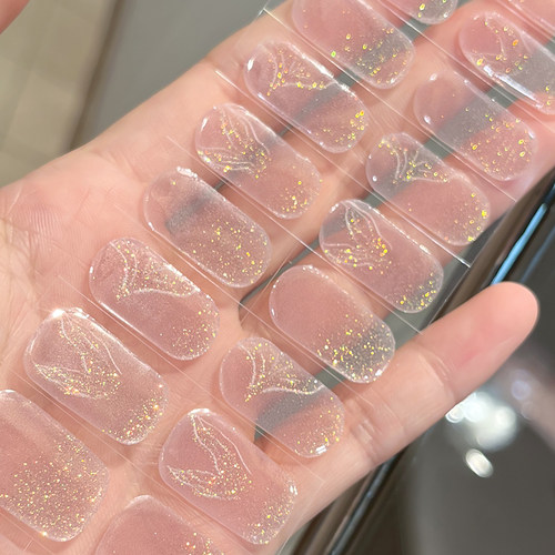 半固化照灯变硬uv凝胶美甲贴纸