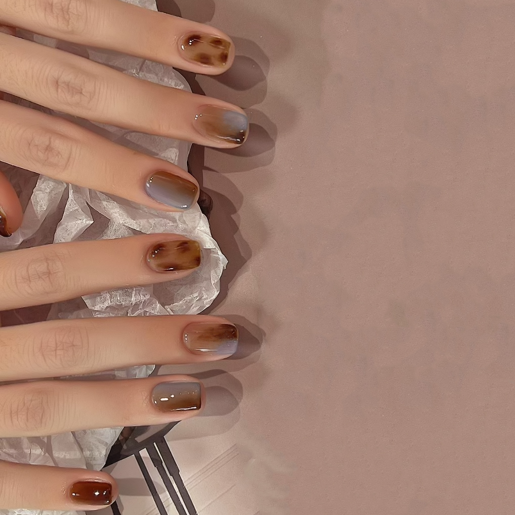 照灯变硬持久防水可拆卸美甲贴纸