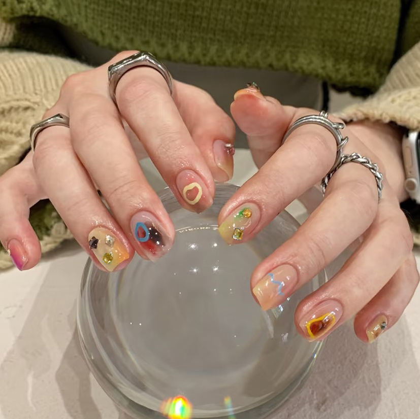 服帖持久防水可拆卸指甲贴片新款