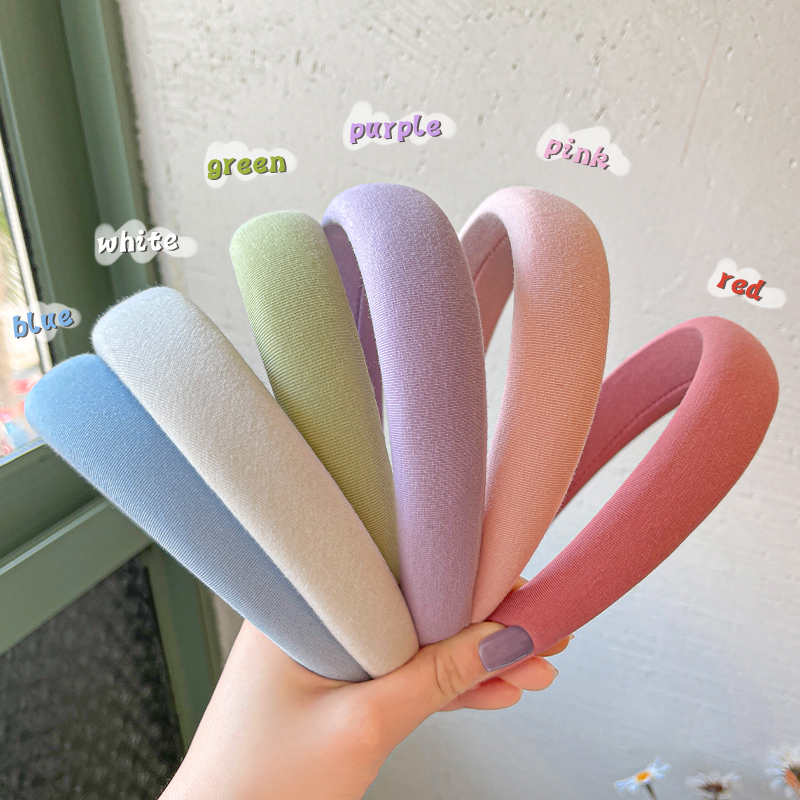 高颅顶海绵发箍女洗脸头箍2025新款百搭日常外戴发卡气质发捆头饰