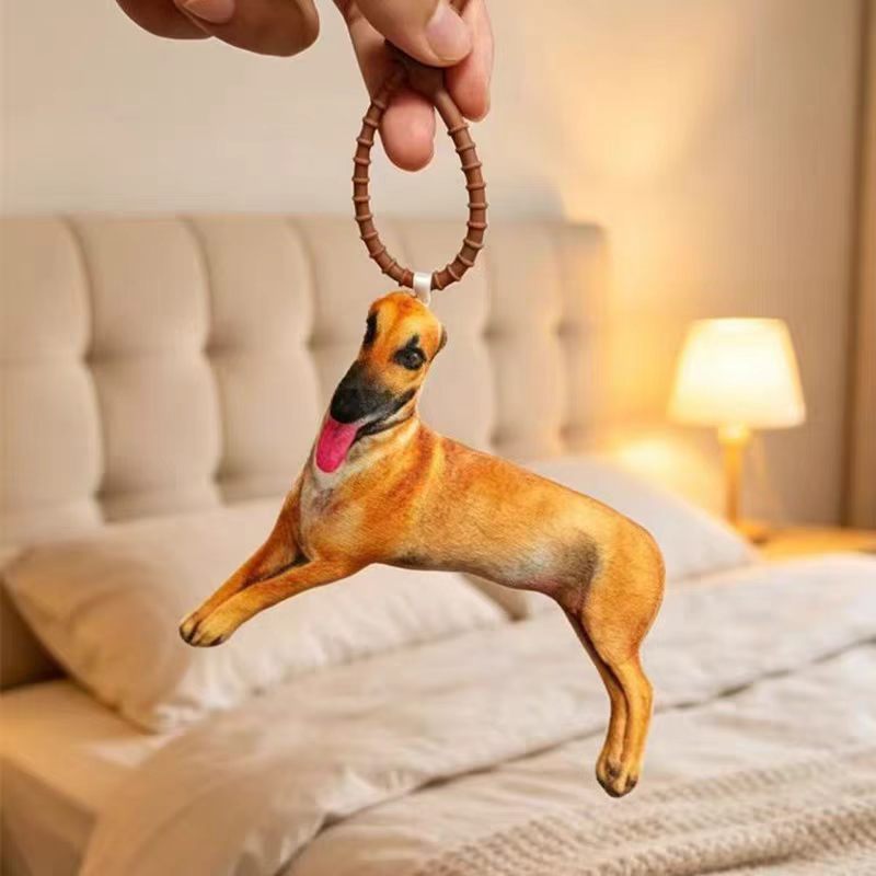 仿真灵缇犬单身狗玩偶陪伴睡觉抱枕搞怪细狗床上女送男生生日礼物