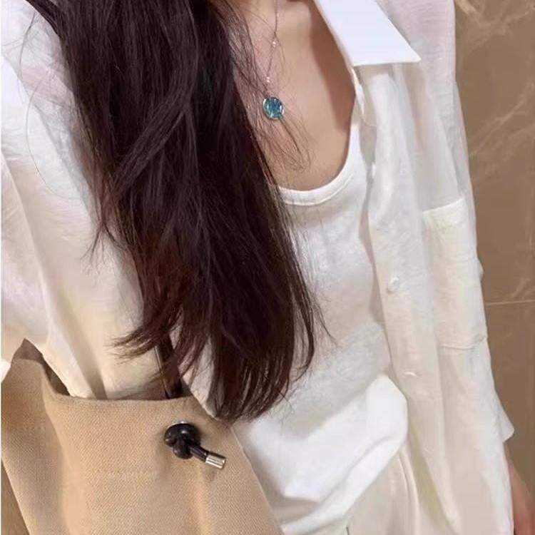 法式薄款白色防晒衬衫女装2025夏季新款亚麻气质棉麻衬衫外套上衣