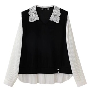 大码女装上衣时尚休闲胖妹妹显瘦百搭日常减龄气质遮肉秋季