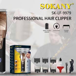 出口SOKANY9979理发剪家用便携可充电电推剪HAIR CLIPPER
