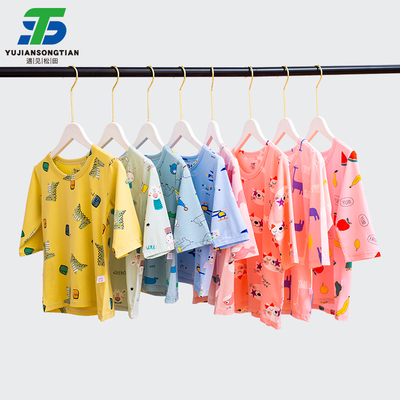 莫代尔短袖空调小孩夏季家居服