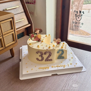 妈妈小孩蜡笔小新花朵生日蛋糕装饰摆件手绘送花甜品烘焙插件插牌