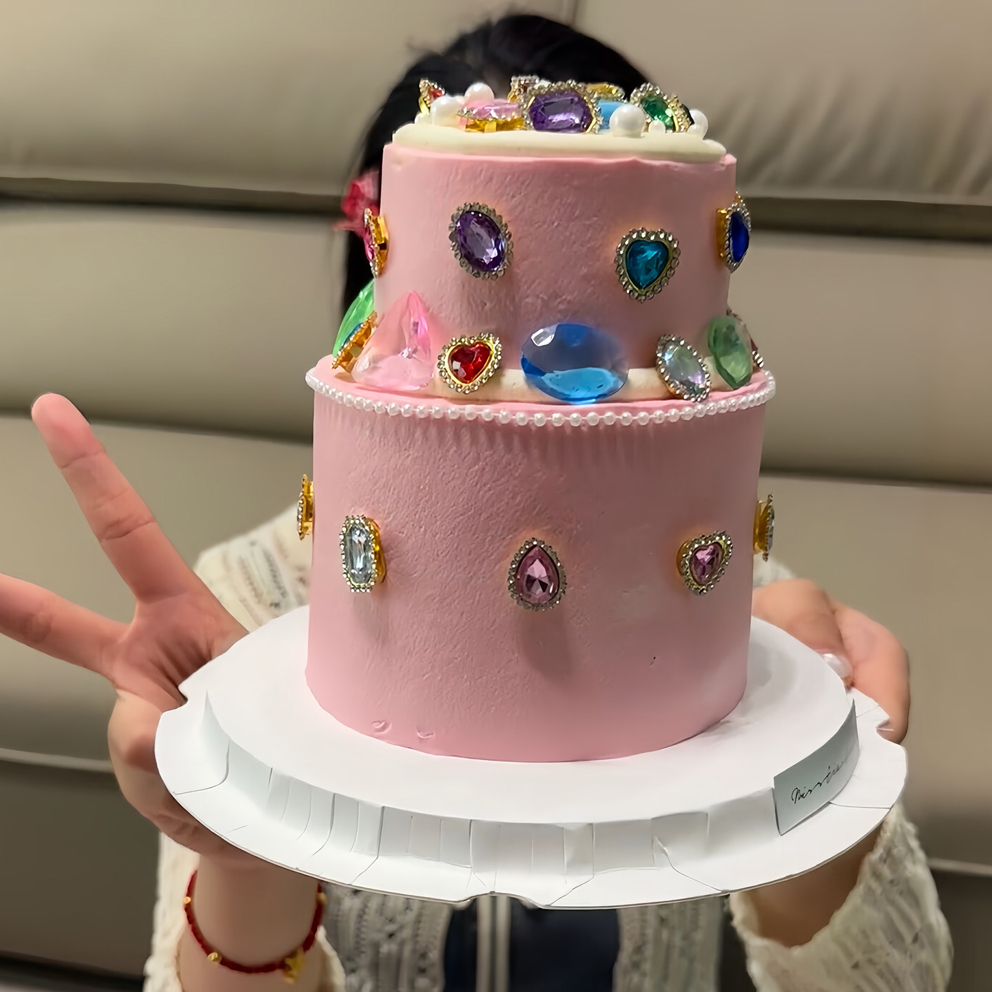 韩国钻石宝石女朋友闺蜜生日蛋糕装饰甜品配件仙女女生蜡烛插件