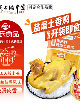 温氏 常温即食盐焗鸡650g-700g客家盐焗老母鸡广式烧鸡扒鸡手撕鸡